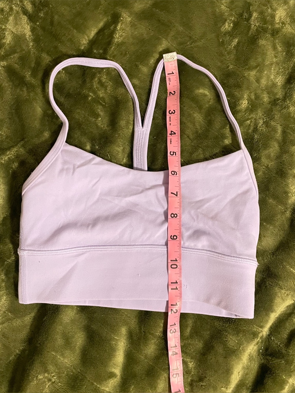 Lululemon Light Lavender Crop Bralette Top